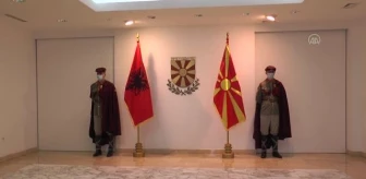 Son dakika haber | Arnavutluk Cumhurbaşkanı İlir Meta, Kuzey Makedonya'da
