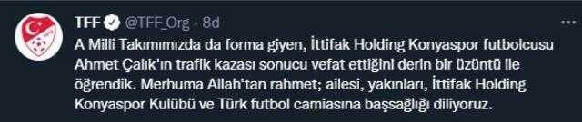 Galatasaray'dan duygusal paylaşım! Eski oyuncusu Ahmet Çalık'a veda etti Galatasaray'dan duygusal paylaşım! Eski oyuncusu Ahmet Çalık'a veda etti