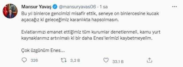 İntiharıyla Türkiye'yi yasa boğan Enes Kara için İmamoğlu ve Mansur Yavaş'tan ilk açıklama