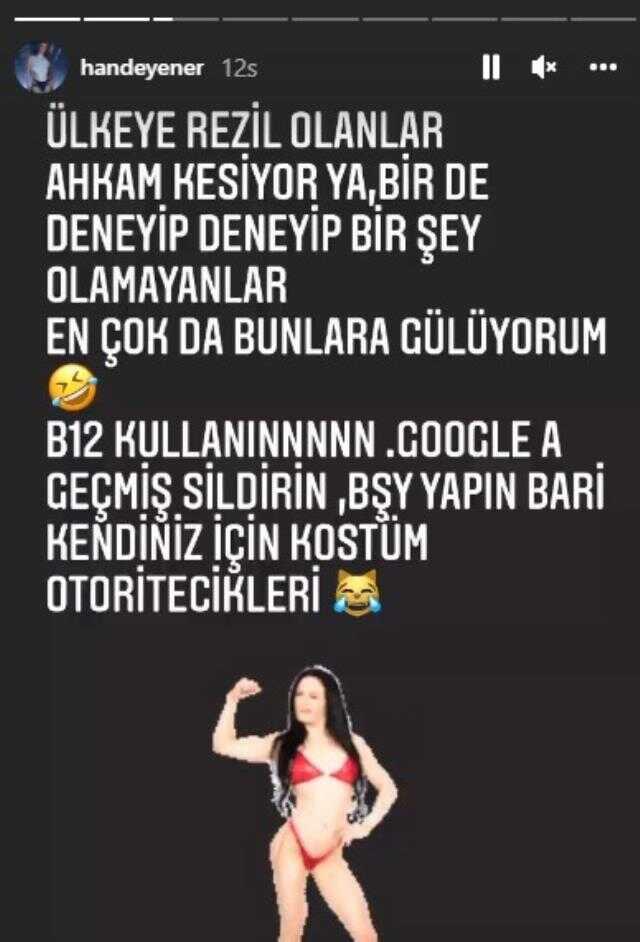 'Mayoyla sahneye olmaz' diyen İzzet Yıldızhan'a Hande Yener'den cevap: Ülkeye rezil olanlar ahkam kesiyor