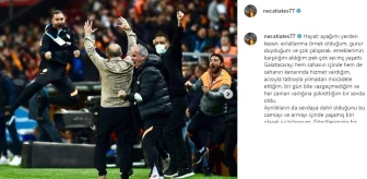 Necati Ateş, Galatasaray'a veda etti
