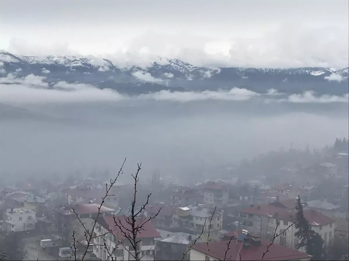 Aladağ kar yağışıyla beyaza büründü