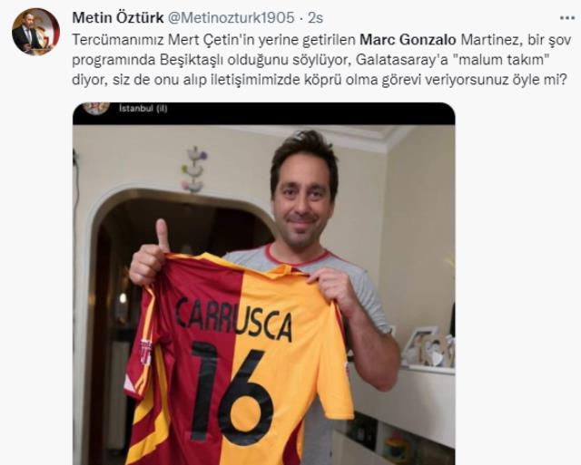 Galatasaray'ın yeni tercümanı Marc Gonzalo Martinez kriz çıkarttı! Taraftardan 'Görevine son verin' çağrısı