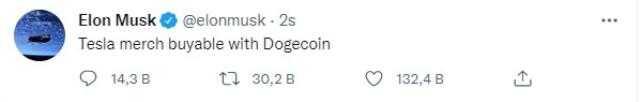 Dogecoin'de Tesla etkisi! Musk'ın duyurusu sonrası yüzde 10'dan fazla değer kazandı
