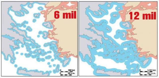 Yunanistan'ın, kara sularında 12 mil talebinden vazgeçtiği ileri sürüldü