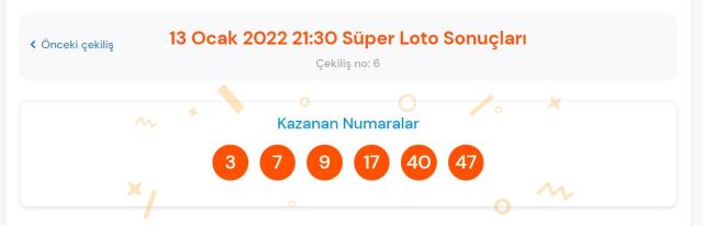 Süper Loto sonuçları AÇIKLANDI mı? 16 Ocak 2022 Pazar Süper Loto sonuçlarına nereden bakılır? Süper Loto çekiliş sorgulama ekranı!
