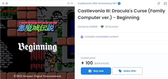 Japon video oyunu NFT'leri yüz binlerce dolardan alıcı buluyor