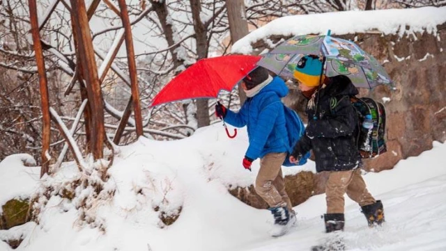 زاد الثلج من تأثيره في جميع أنحاء تركيا ، وأغلقت المدارس في 13 مقاطعة