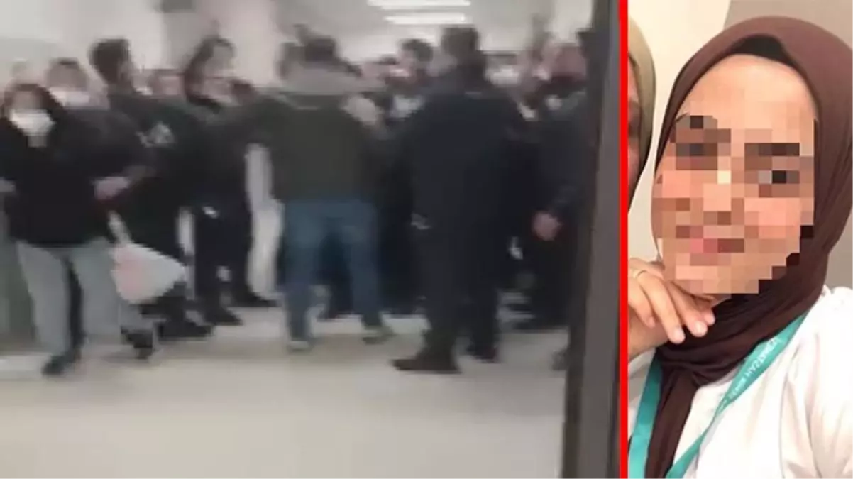 Hamile hemşireye saldırı anları kamerada