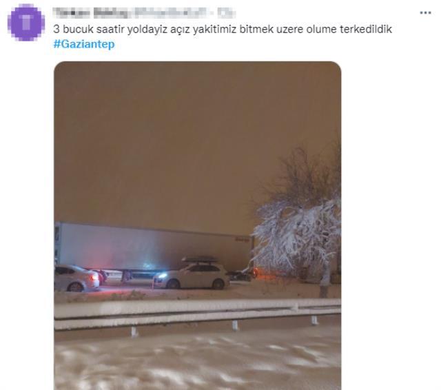 Kara teslim olan Gaziantep'te vatandaşlar yetersiz müdahaleden şikayetçi! Sosyal medyadan tepki yağdı