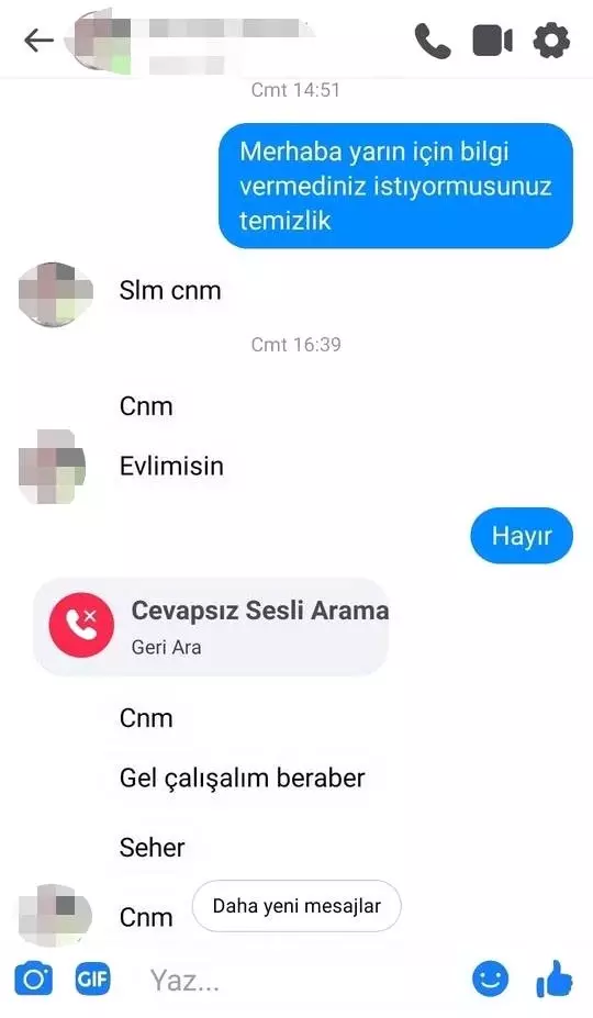 Temizlik işi için iletişime geçtiği kişinin ahlaksız teklifiyle hayatının şokunu yaşadı