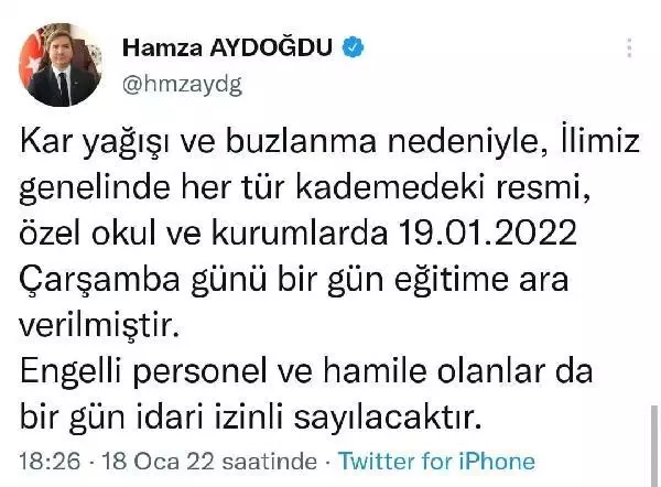 Vali ile öğrenci arasında güldüren antifriz diyaloğu