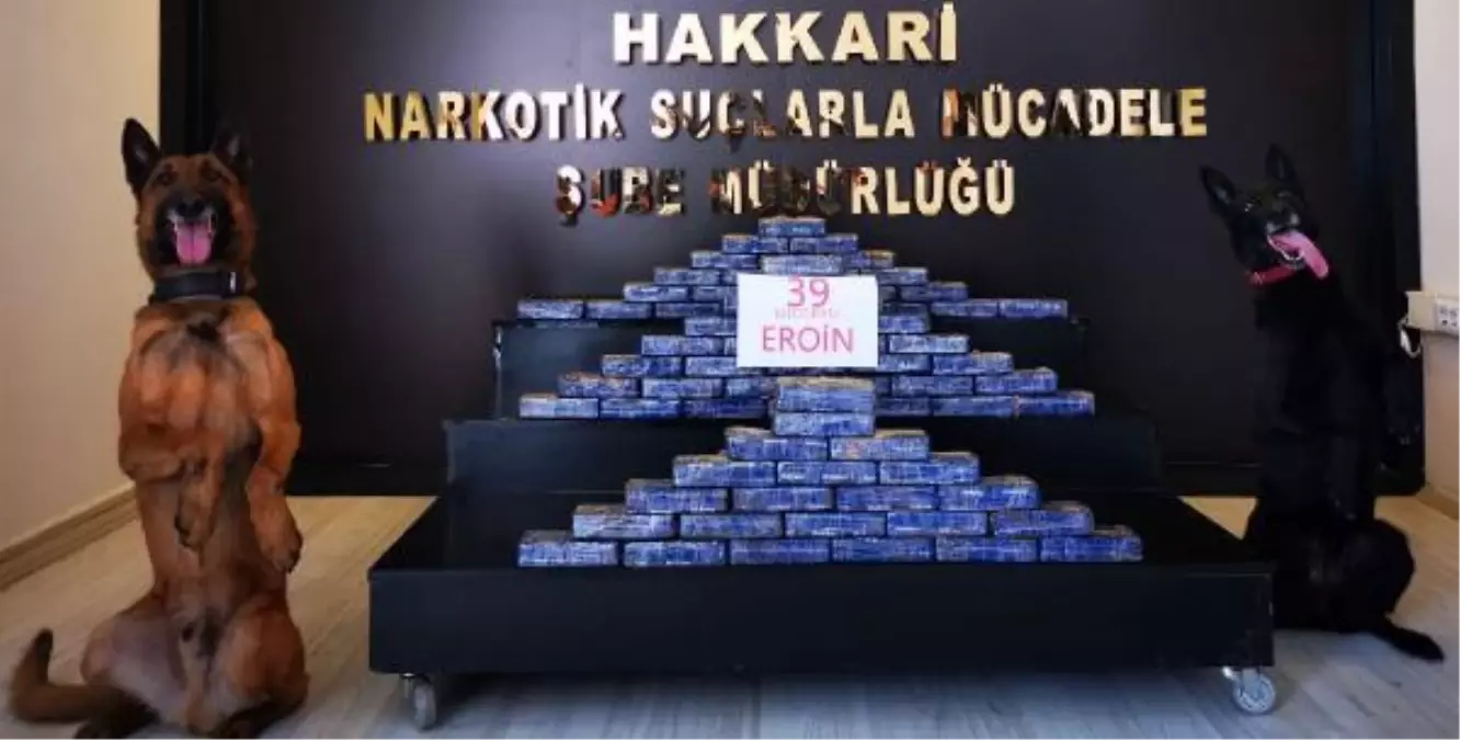 Yüksekova'da durdurulan araçta 'Tipi' ve 'Pars', 39 kilo eroin buldu