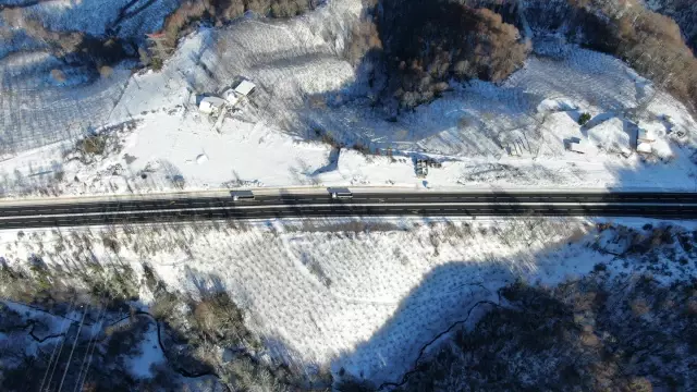 Batı Karadeniz'de kar manzaraları hayranlık uyandırıyor
