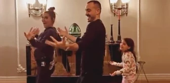 Demet Akalın, kızı ve Okan Kurt'la TikTok'taki dans akımına uydu