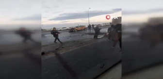 Arnavutköy'de feci kaza: 1 ölü, 3 yaralı