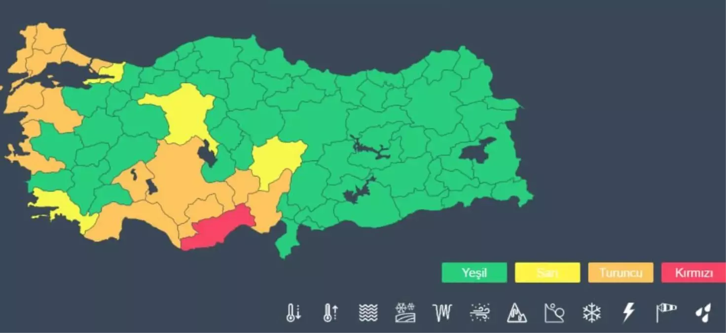 Meteoroloji sarı kod nedir? MGM Meteoroloji sarı kod ne demektir?