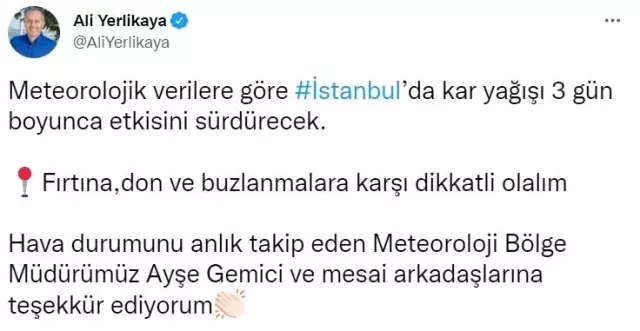 Vali Ali Yerlikaya'dan hava durumu paylaşımı! Vatandaşları fırtına, don ve buzlanmalara karşı uyardı