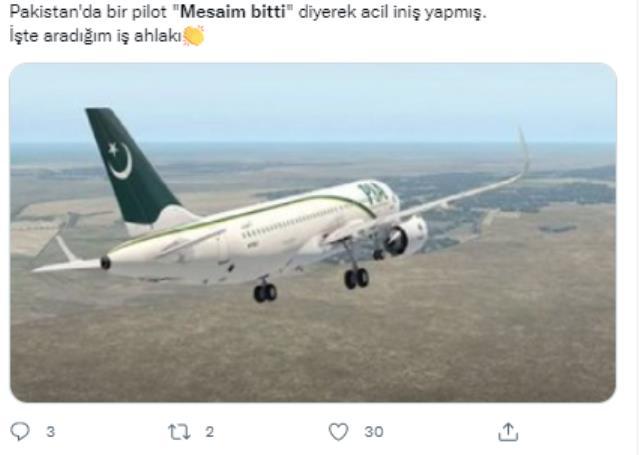 Mesaisi biten pilotun seferi tamamlamayı reddedip acil iniş yaptığı iddiası Mesaisi biten pilotun seferi tamamlamayı reddedip acil iniş yaptığı iddiası