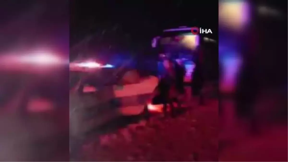 Arızalanan otobüsteki 44 yolcu kurtarıldı