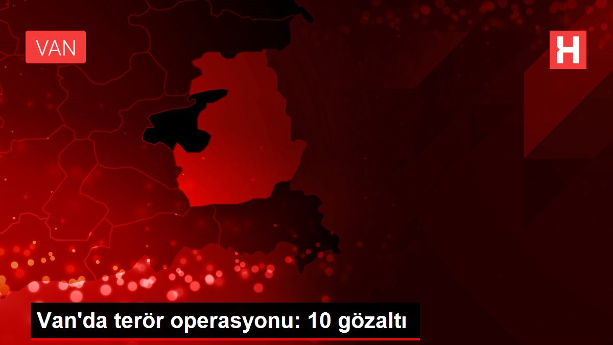 Van'da terör operasyonu: 10 gözaltı