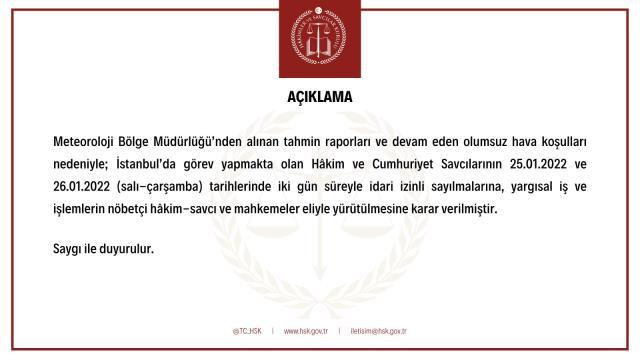 Adliyeler kapalı mı olacak? Hakim ve savcılar izinli mi? İstanbul'da adliyeler açık mı kapalı mı, neden kapalı, ne zaman açılacak?