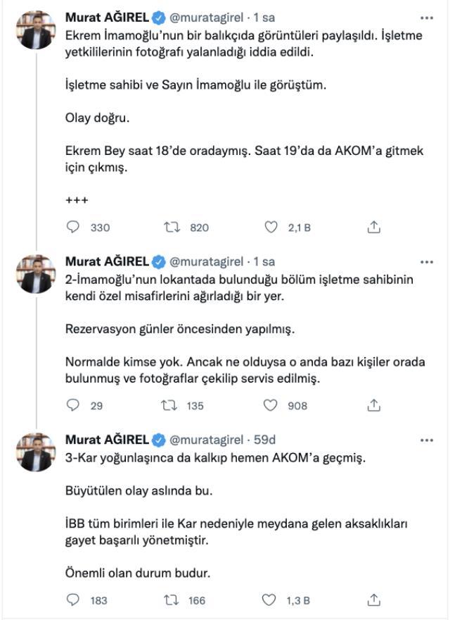 Restoran ve Ekrem İmamoğlu, gündemi altüst eden balıkçı ziyaretini doğruladı! Bir saat kalıp AKOM'a gitmiş