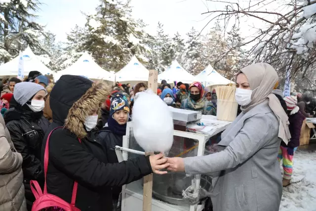 Çubuk Kızak Şenliği ne katılım yoğun oldu