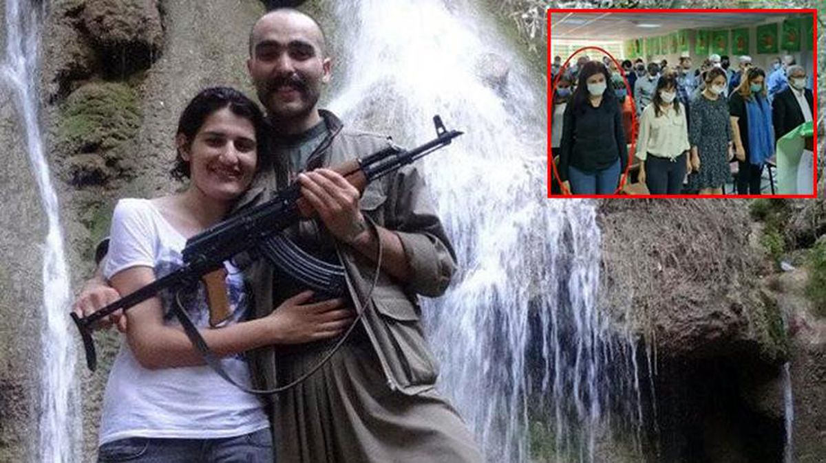 PKK'lı teröriste 'Sözlüm' diyen HDP'li Semra Güzel'in, Öcalan için saygı duruşunda bulunduğu fotoğraf ortaya çıktı