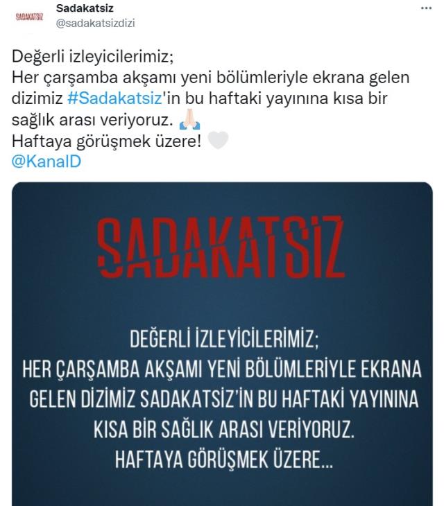 Sadakatsiz bu akşam var mı, yok mu? Bu akşam Sadakatsiz dizisi var mı? Sadakatsiz yeni bölüm ne zaman? Sadakatsiz 47. bölüm ne zaman?