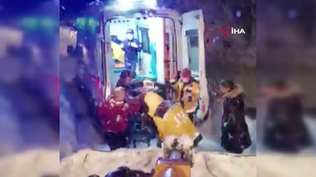 Hastaya ulaşabilmek için ekipler seferber oldu