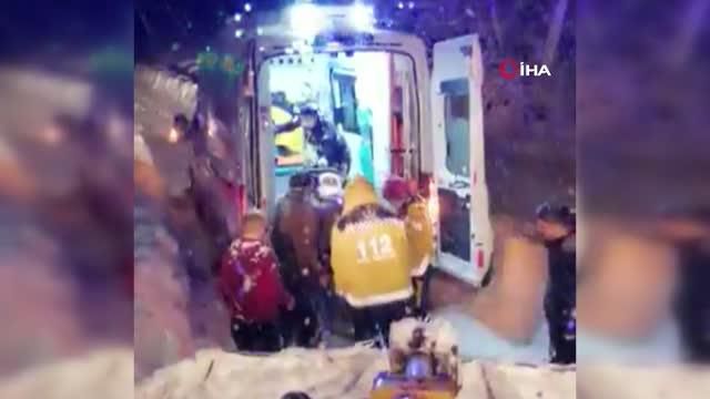 Hastaya ulaşabilmek için ekipler seferber oldu