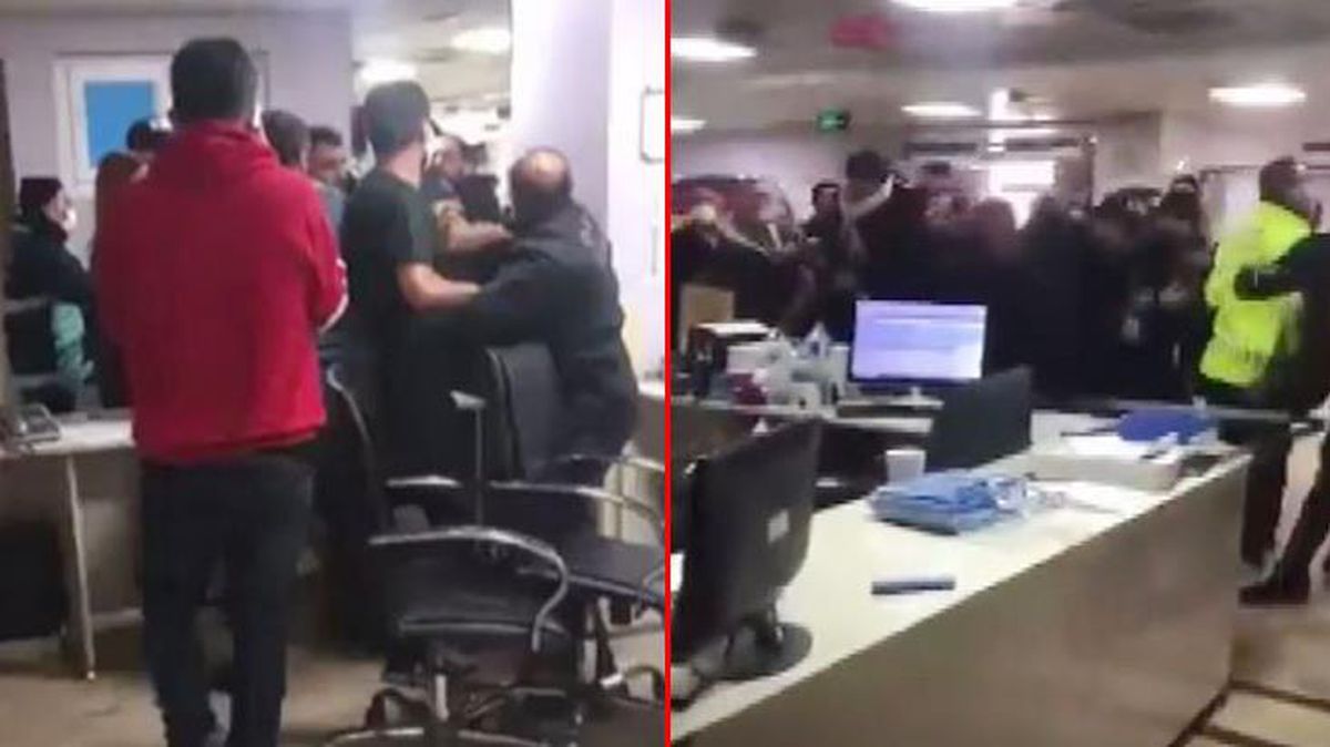 'Ambulans gecikti' diyen hasta yakınları hastaneyi birbirine kattı! O anlar kamerada