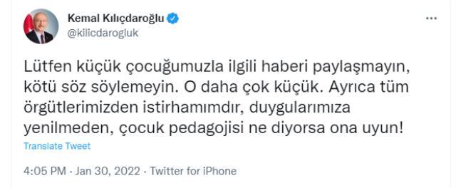 Kılıçdaroğlu'ndan Trabzon'daki küçük çocukla ilgili açıklama: Lütfen kötü söz söylemeyin