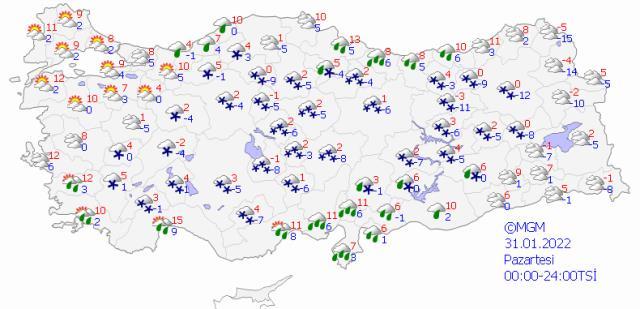 Meteoroloji'den 64 ile sarı kodlu uyarı