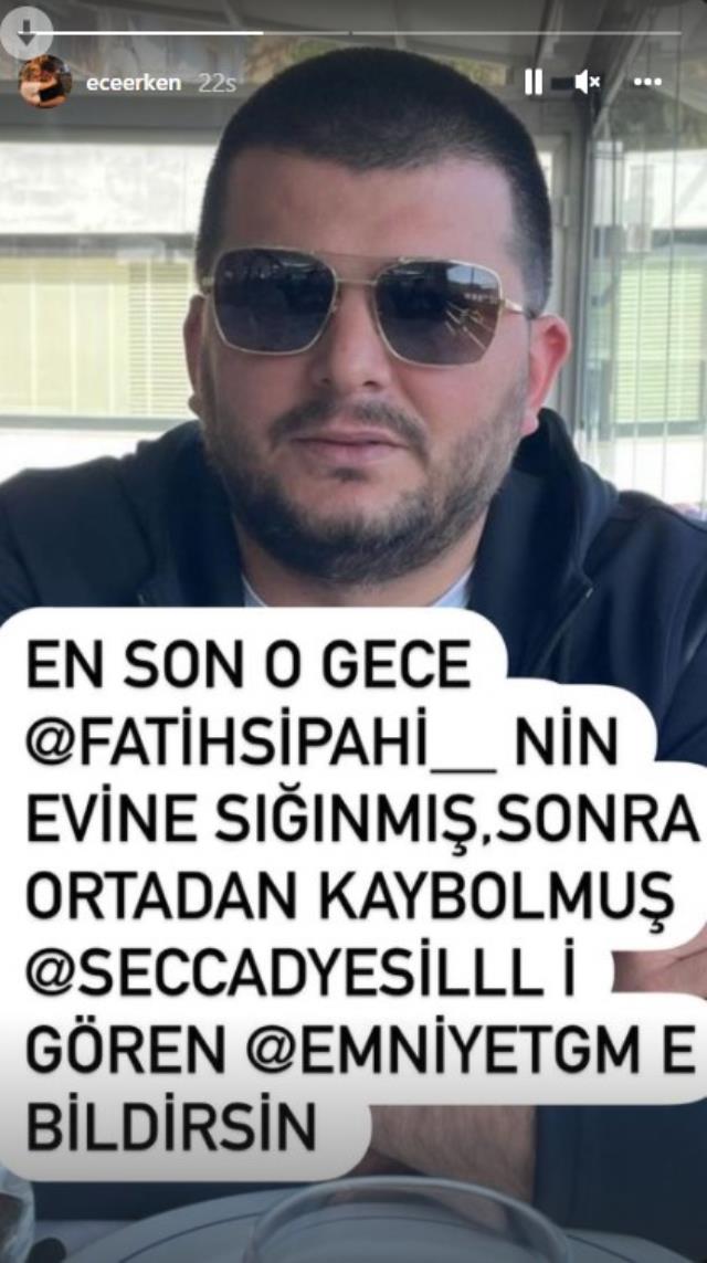 Mahmutyazıcıoğlu cinayetinde adı geçen Fatih Sipahi, Ece Erken'i hedef aldı: Serkan Dakman'la tatile gitmedin mi?