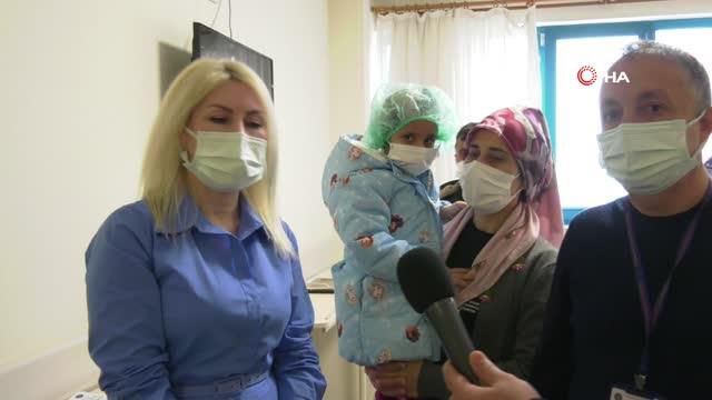 Pitbull saldırısında yaralanan küçük Asiye taburcu oldu