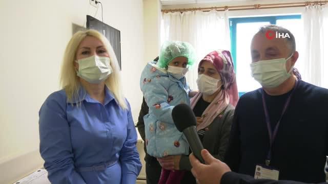Pitbull saldırısında yaralanan küçük Asiye taburcu oldu