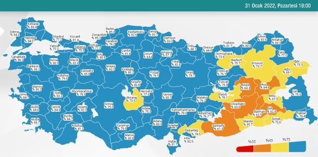 1 Şubat Salı 2022 korona tablosu... Bugünkü corona vaka sayısı açıklandı mı? 1 Şubat koronavirüsten kaç kişi öldü?