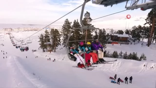 Sarıkamış Kayak Merkezi havadan görüntülendi