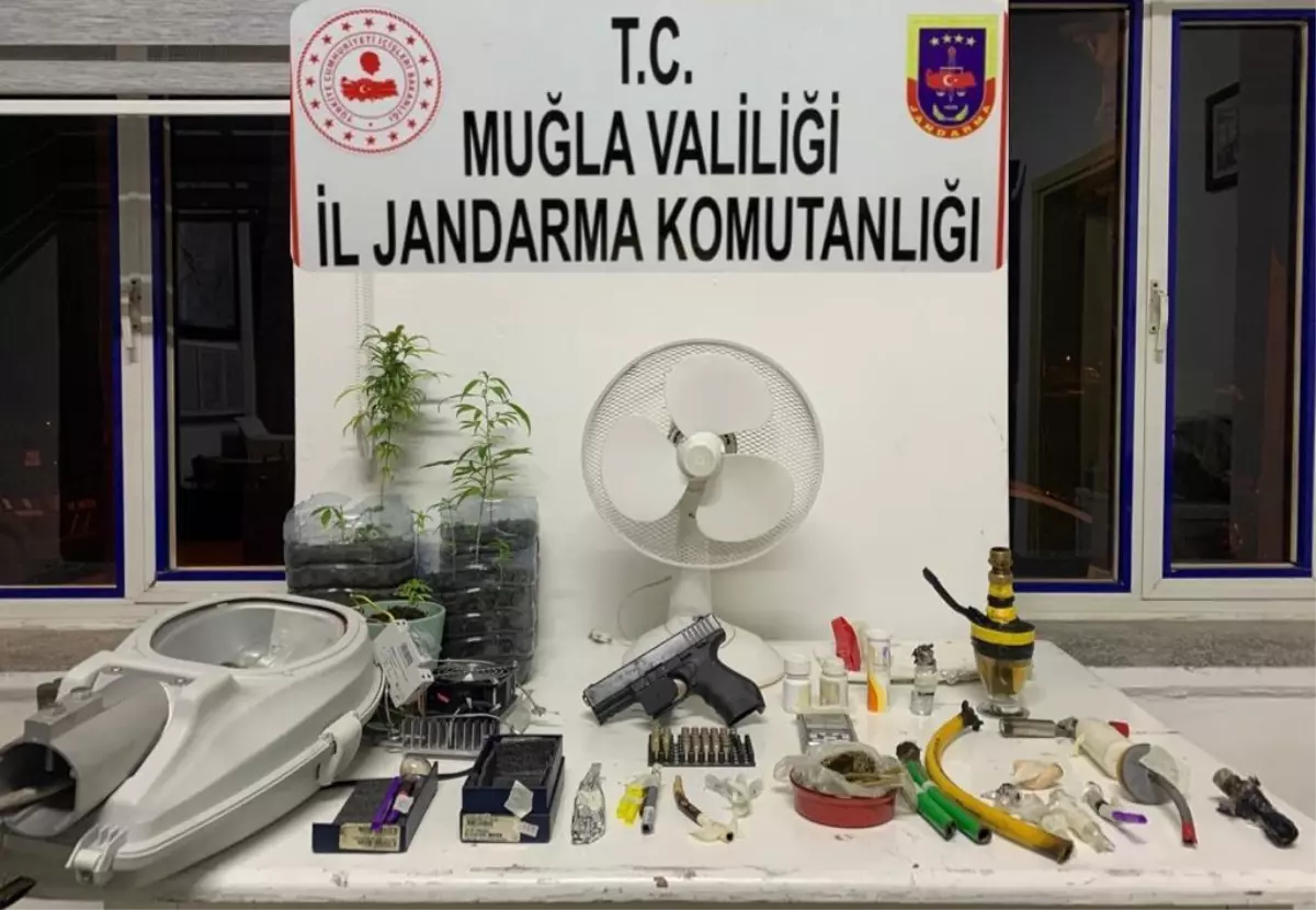 Muğla'da apart otele kurduğu düzenekle uyuşturucu yetiştiren zanlı tutuklandı