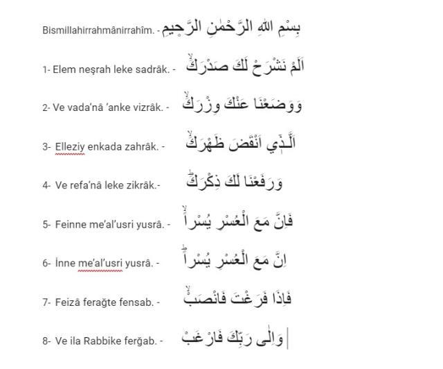İnşirah suresi, inşirah suresi okunuşu, inşirah suresi anlamı, inşirah suresi Türkçe okunuşu, inşirah suresinin faziletleri nelerdir? İnşirah suresi, inşirah suresi okunuşu, inşirah suresi anlamı, inşirah suresi Türkçe okunuşu, inşirah suresinin faziletleri nelerdir?
