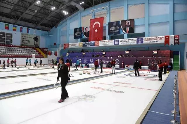 Erzurum'da curling ligi heyecanı