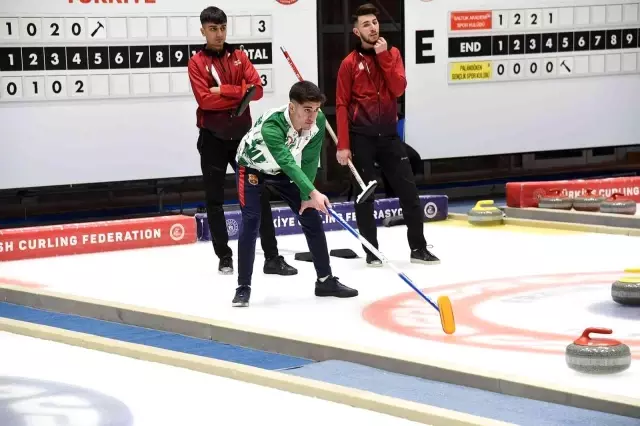 Erzurum'da curling ligi heyecanı