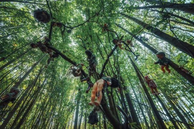 Ormanda gece vakti gezenler korkunç bir bölge keşfetti! Hiç kimse girmeye cesaret edemiyor