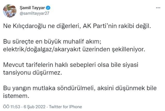 'Aksini düşünmek bile istemem' diyen AK Partili Tayyar'dan partisine zam uyarısı geldi