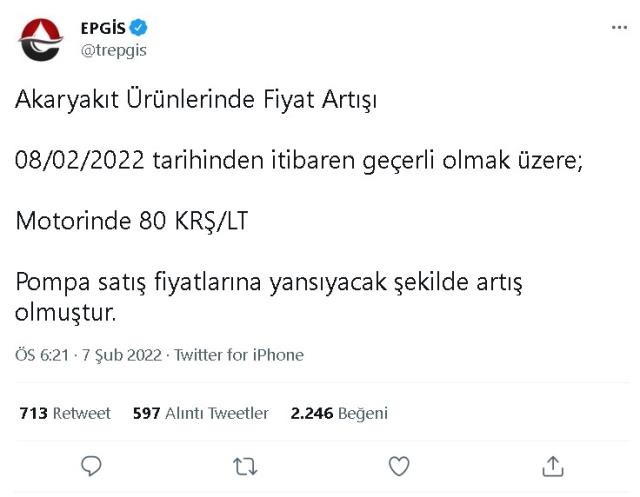 Güncel Benzin ve Mazot fiyatları! 7-8 Şubat Salı 2022 Benzinin litresi ne kadar, kaç TL oldu? Mazotun litresi ne kadar, kaç lira? LPG litresi kaç TL? Güncel Benzin ve Mazot fiyatları! 7-8 Şubat Salı 2022 Benzinin litresi ne kadar, kaç TL oldu? Mazotun litresi ne kadar, kaç lira? LPG litresi kaç TL?