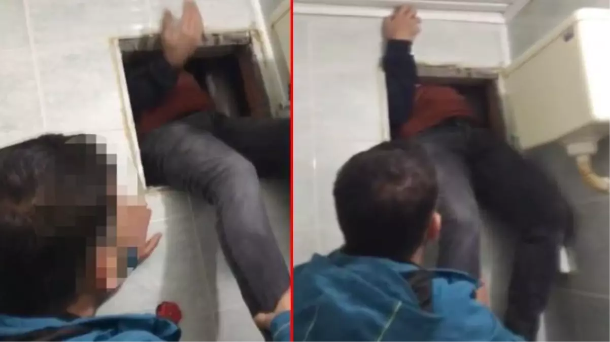 19 yıl kesinleşmiş hapis cezası bulunan şahıs, havalandırma boşluğunda yakalandı