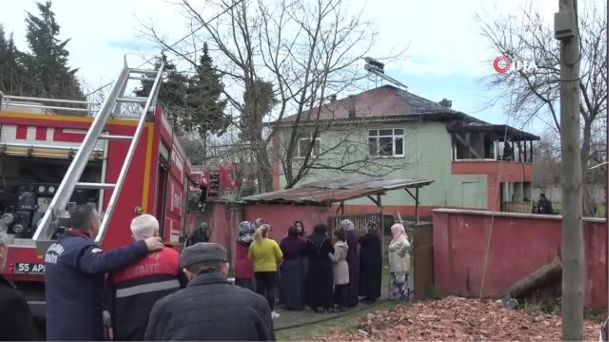 Lojmanda çıkan yangında imam camdan atlayarak kurtuldu