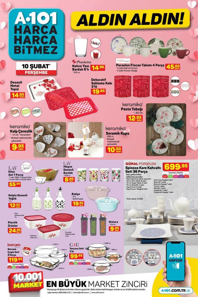 A101 aktüel ürünler kataloğu! 10 Şubat A101 bu hafta katalog ürünleri neler? A101'e gelecek ürünler ve A101 fiyat listesi!